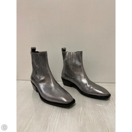 Boots Ankle Heels By Seychelles In Silver, Size: 9.5