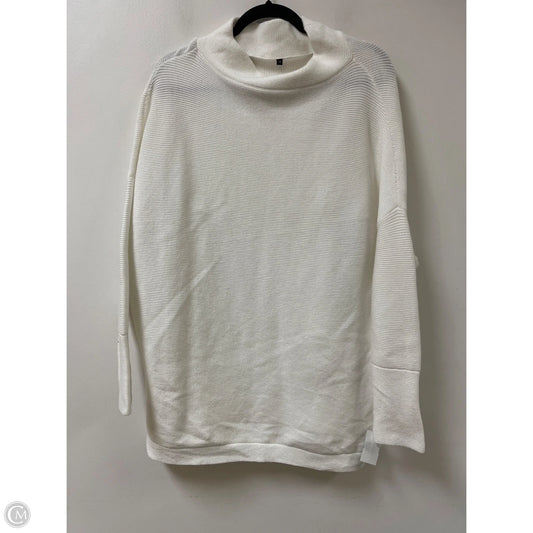 Tunic Long Sleeve By Clothes Mentor In White, Size: M