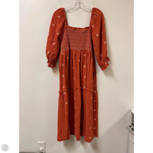Dress Casual Maxi By Clothes Mentor In Orange, Size: 1x
