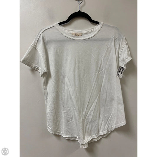 Top Short Sleeve By Joa In White, Size: S