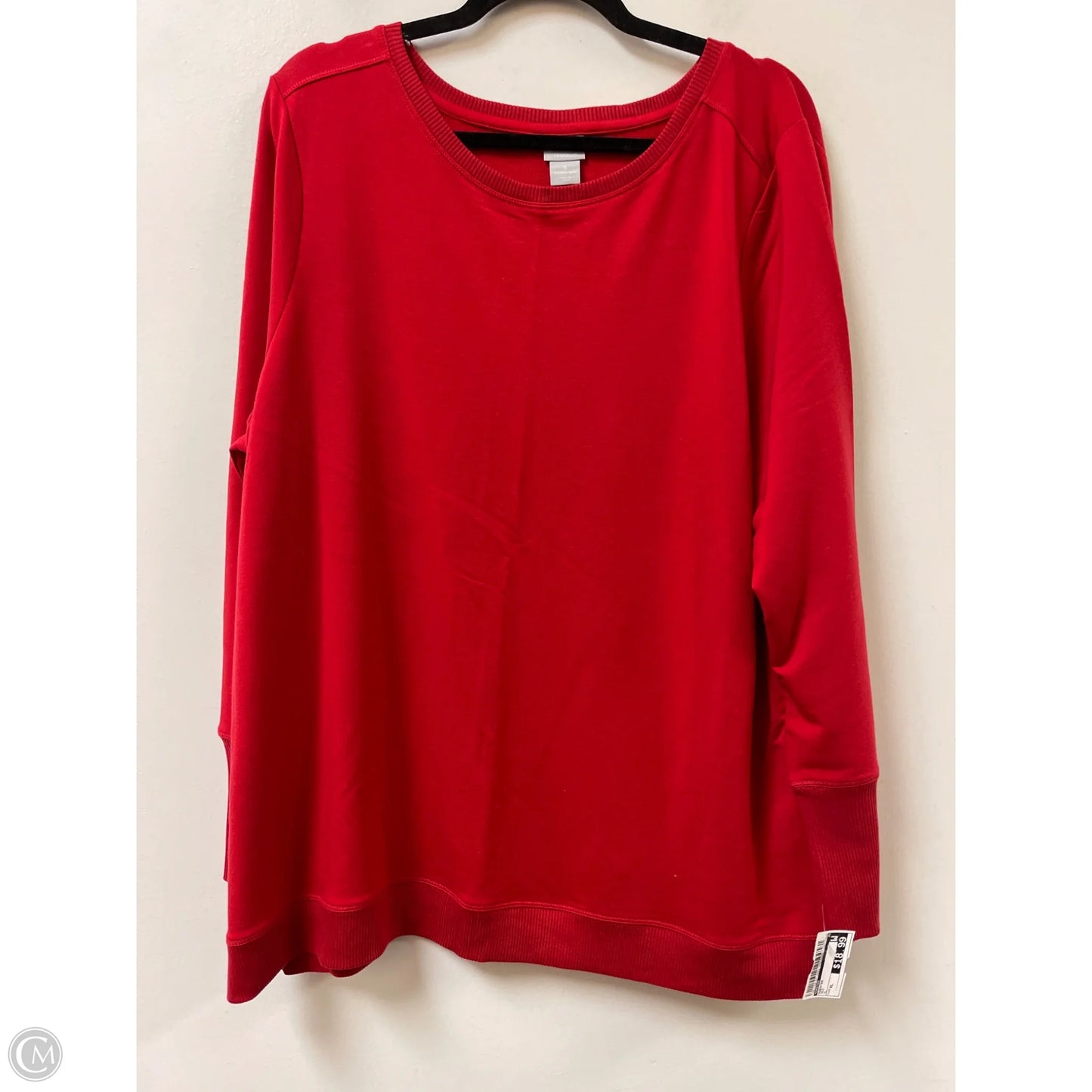 Sweater By Chicos In Red, Size: Xl