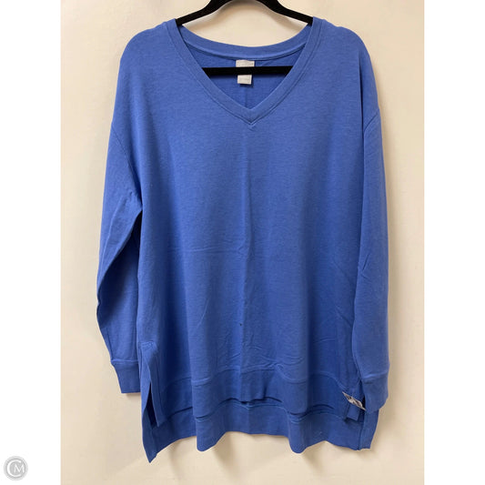 Sweater By Chicos In Blue, Size: Xl