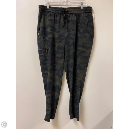 Athletic Pants By Chicos In Camouflage Print, Size: 14