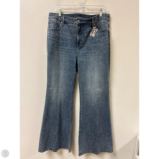 Jeans Straight By Chicos In Blue Denim, Size: 14