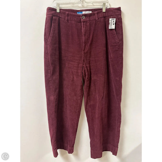 Pants Corduroy By Old Navy In Red, Size: 16
