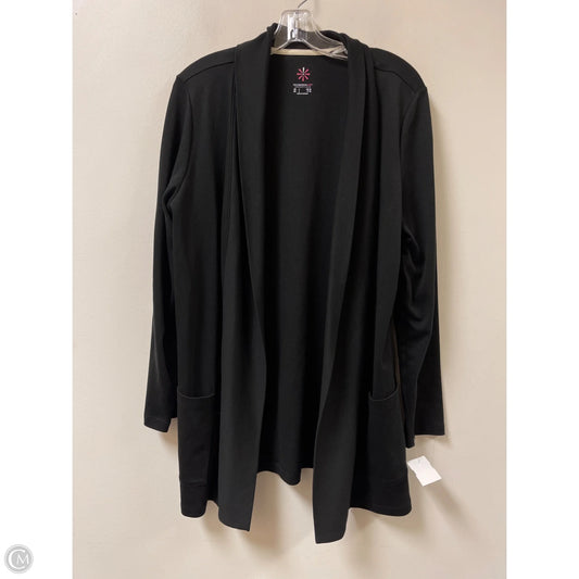 Sweater Cardigan By Isaac Mizrahi Live Qvc In Black, Size: L