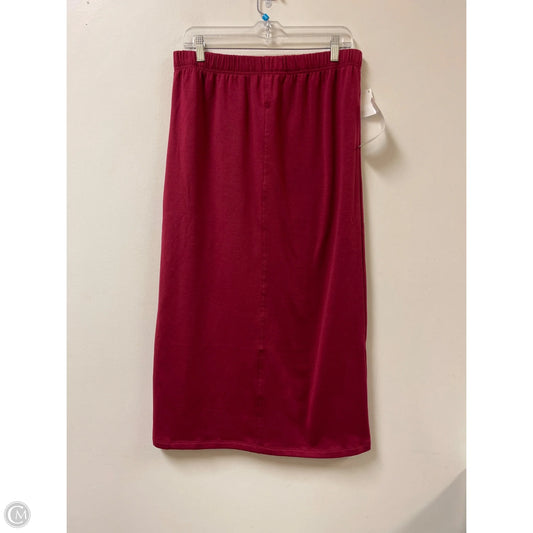 Skirt Maxi By Almost Famous In Red, Size: Xl