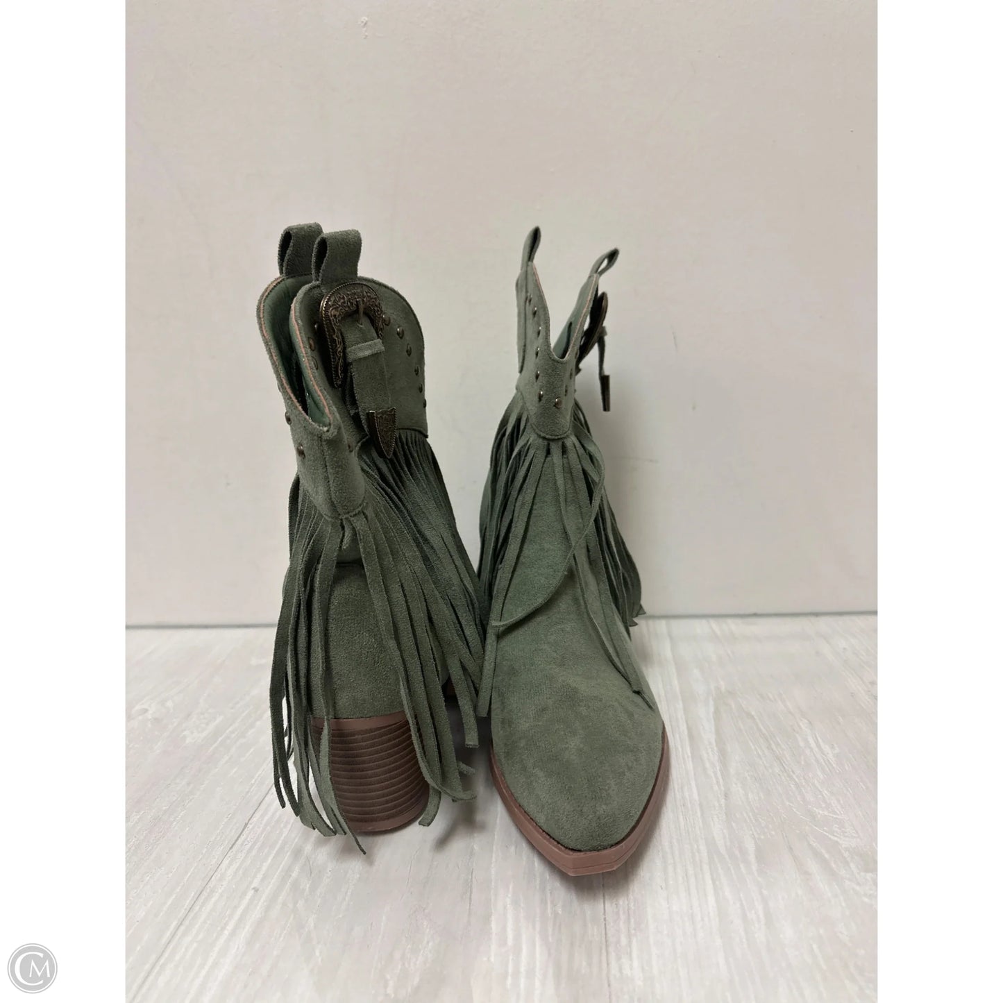 Boots Western By Clothes Mentor In Green, Size: 10