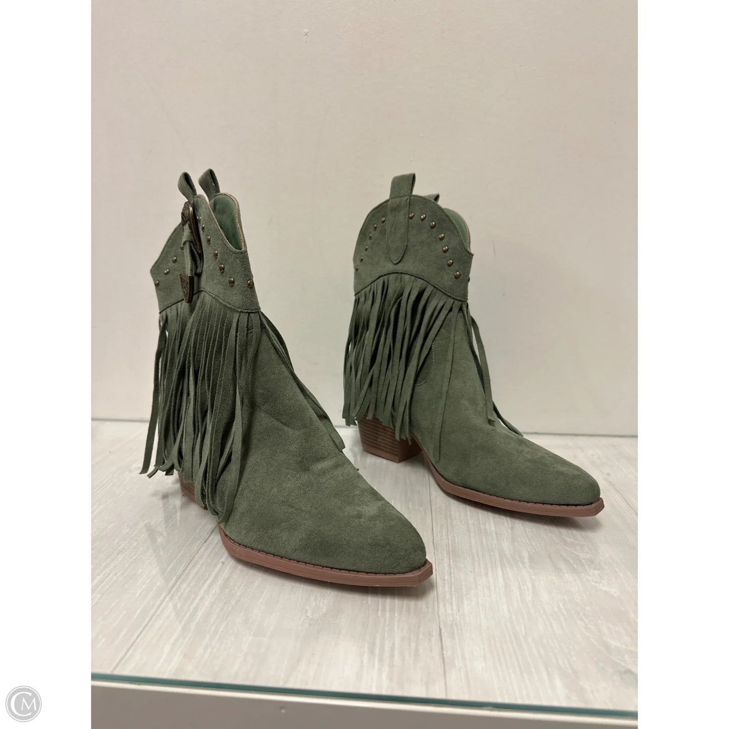 Boots Western By Clothes Mentor In Green, Size: 10