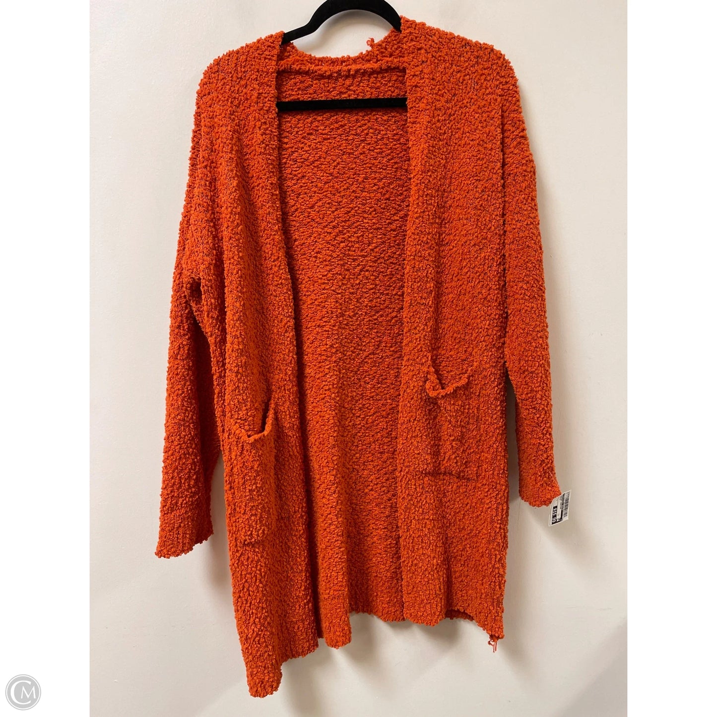 Sweater Cardigan By Clothes Mentor In Orange, Size: M