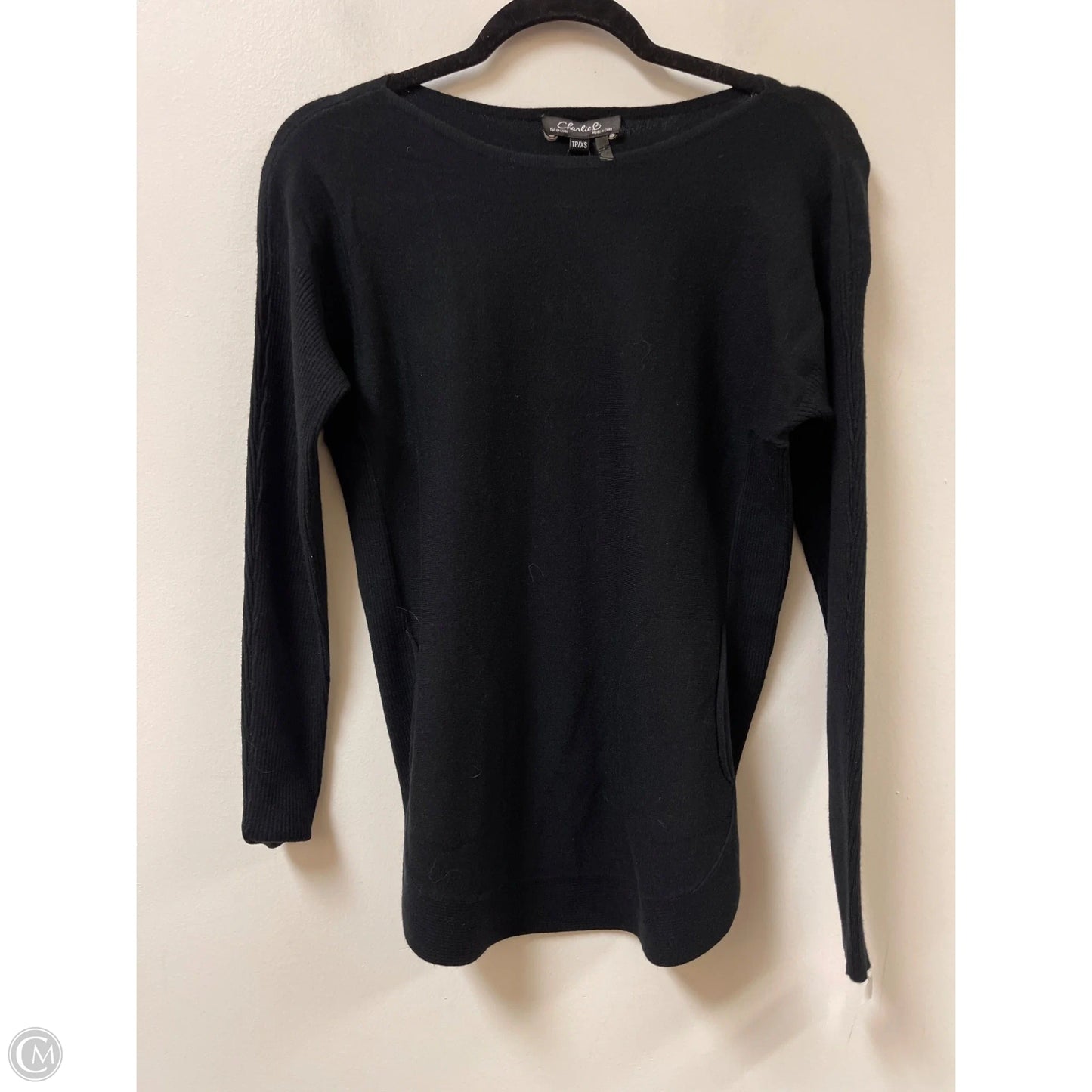 Sweater By Charlie B In Black, Size: Xs
