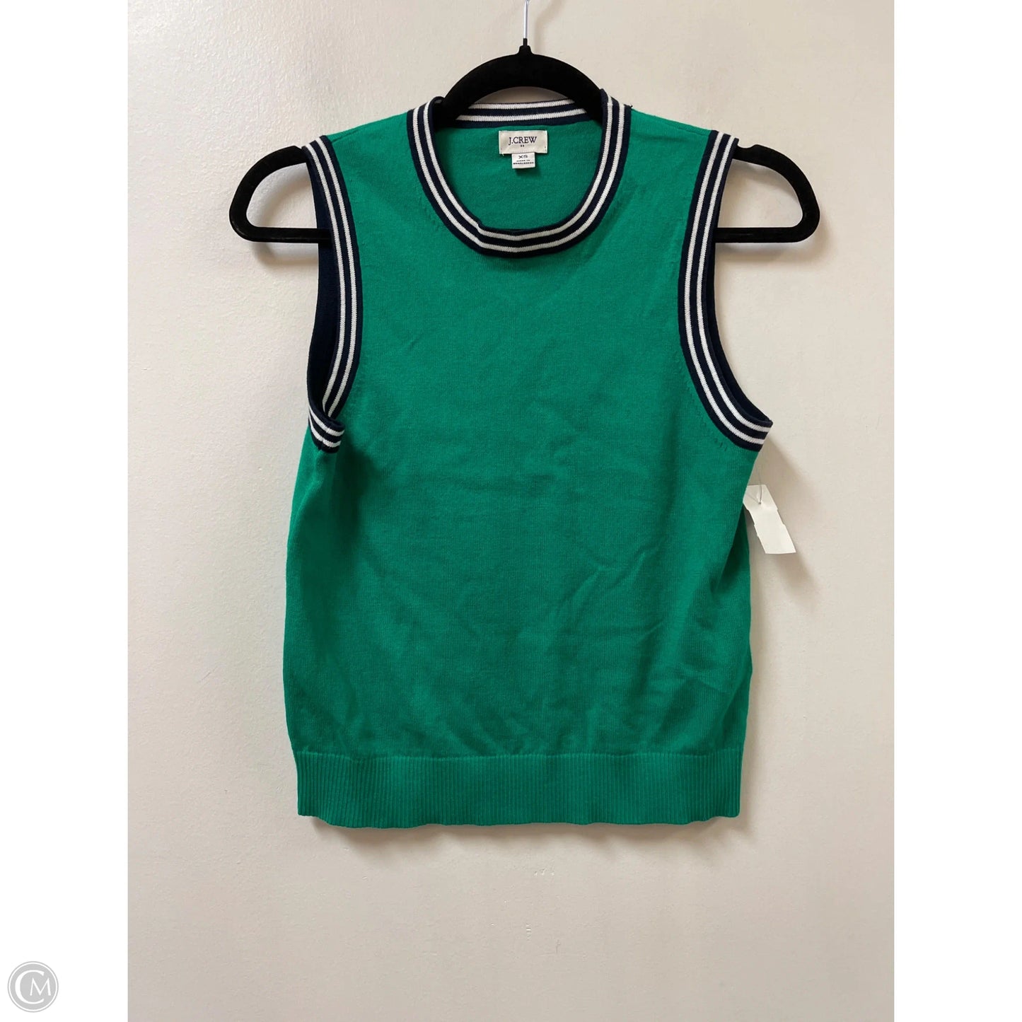 Top Sleeveless By J. Crew In Green, Size: Xs