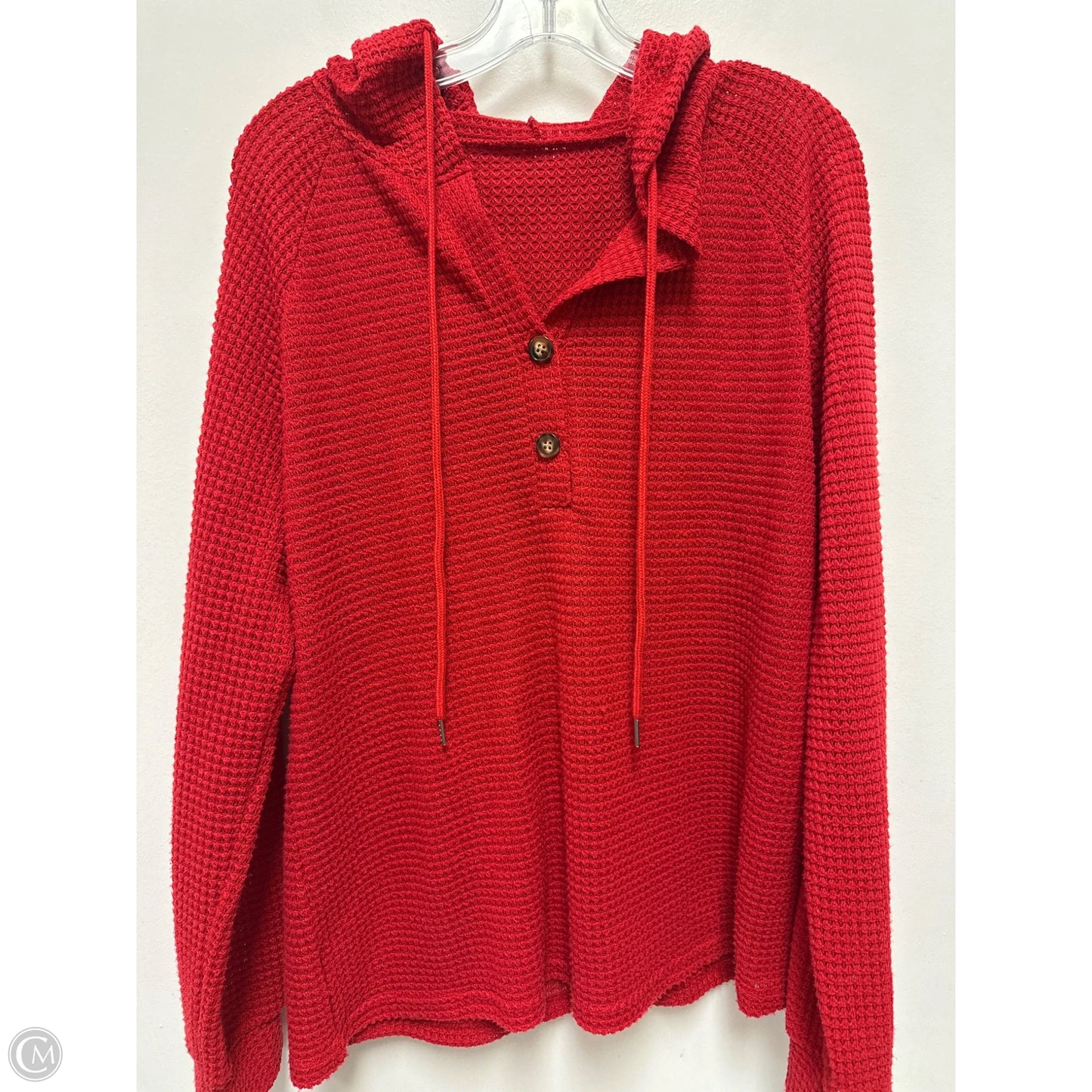 Top Long Sleeve By Clothes Mentor In Red, Size: 1x