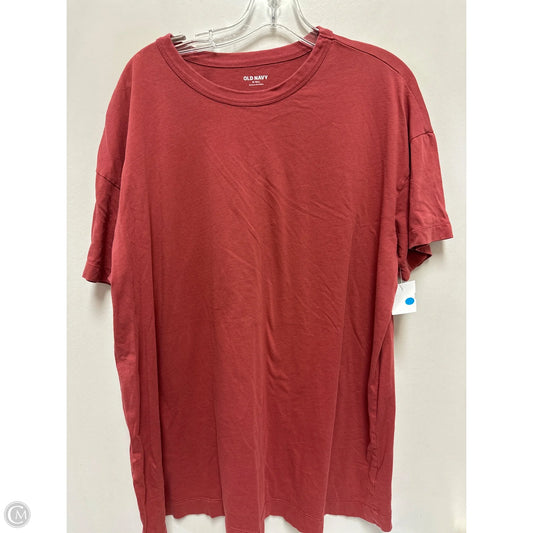 Top Short Sleeve By Old Navy In Red, Size: Xl