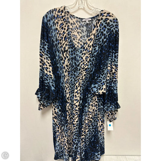 Dress Casual Midi By White Birch In Animal Print, Size: 1x