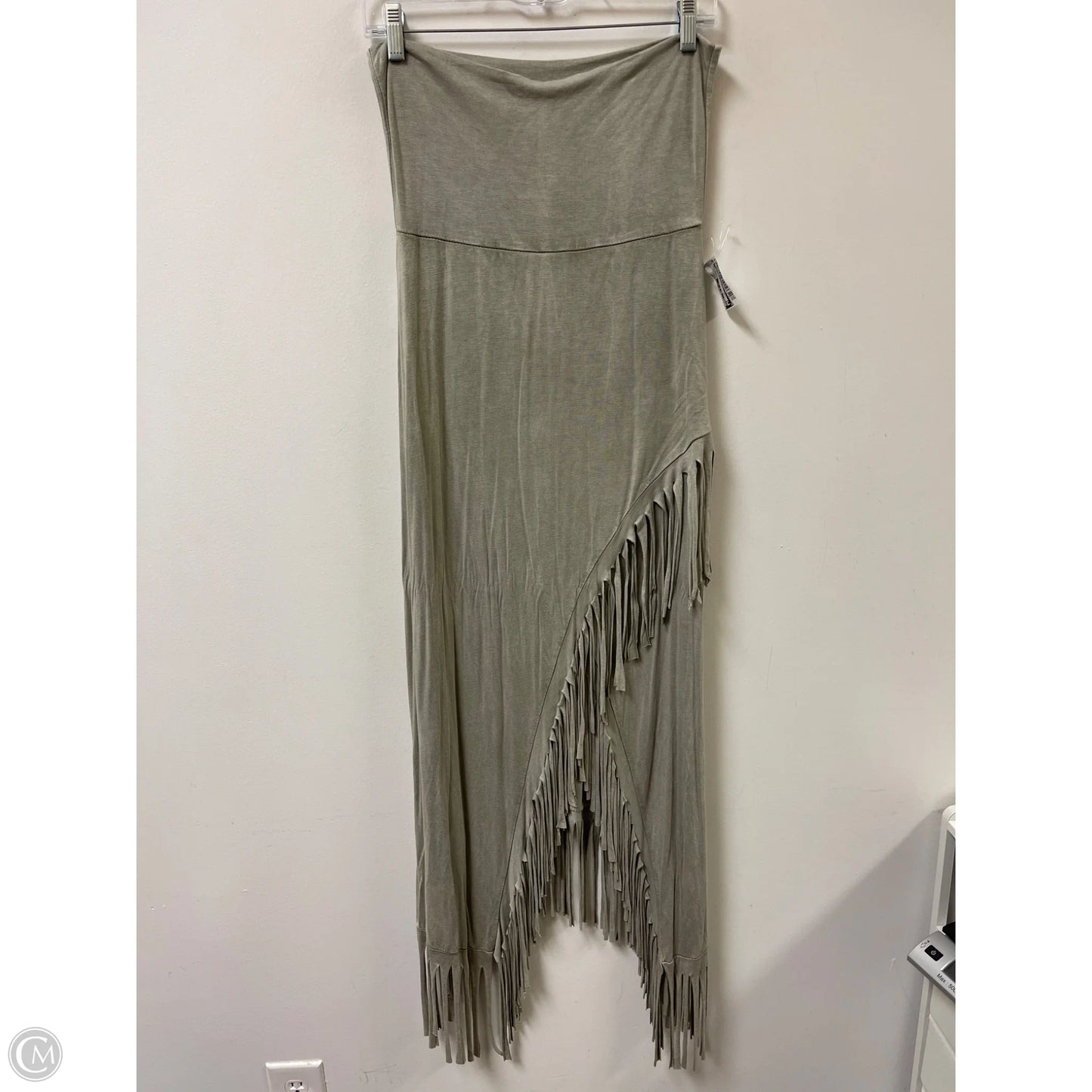 Skirt Maxi By Clothes Mentor In Grey, Size: Xl