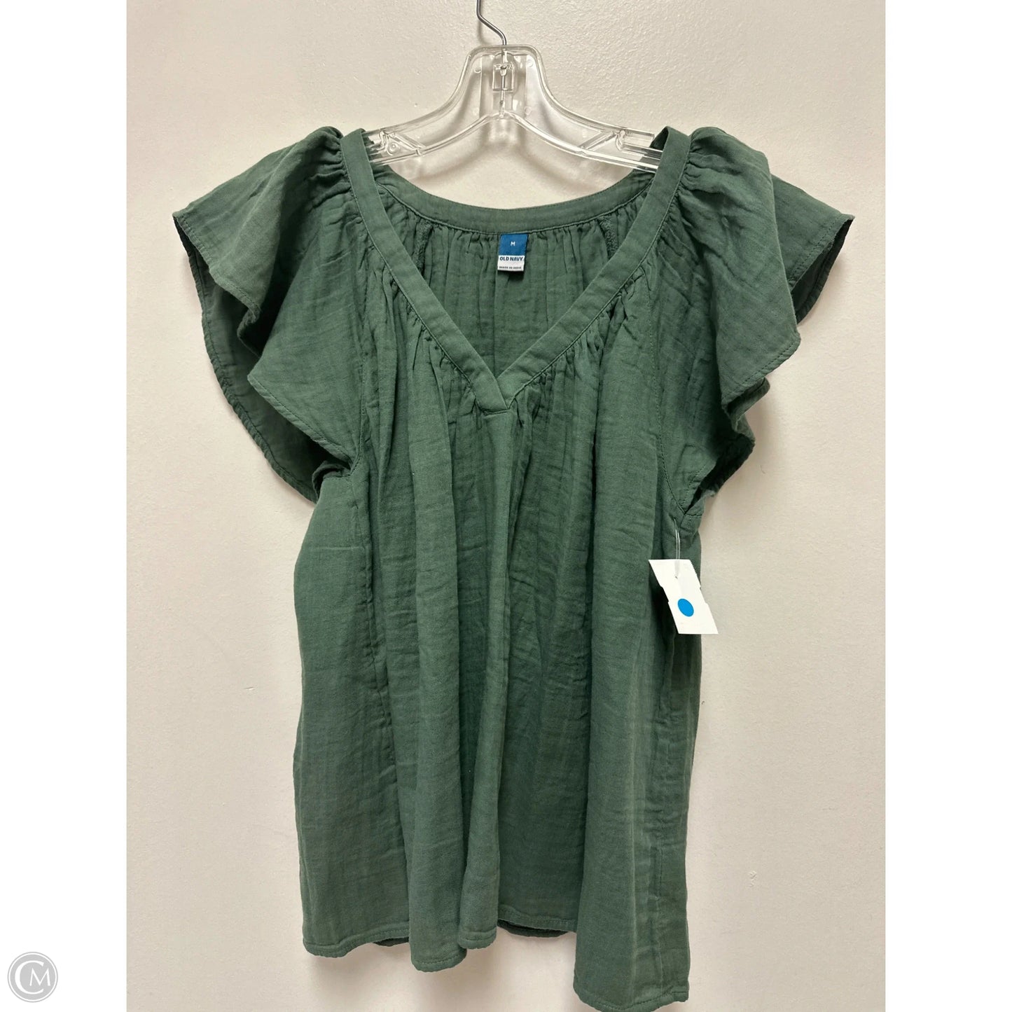 Top Short Sleeve By Old Navy In Green, Size: M
