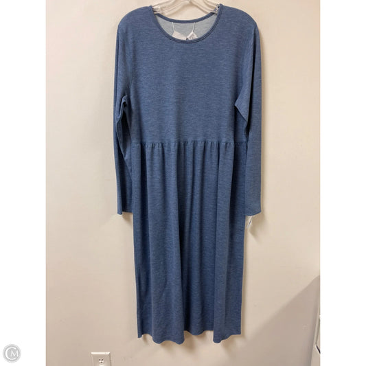 Dress Casual Midi By Clothes Mentor In Blue, Size: M
