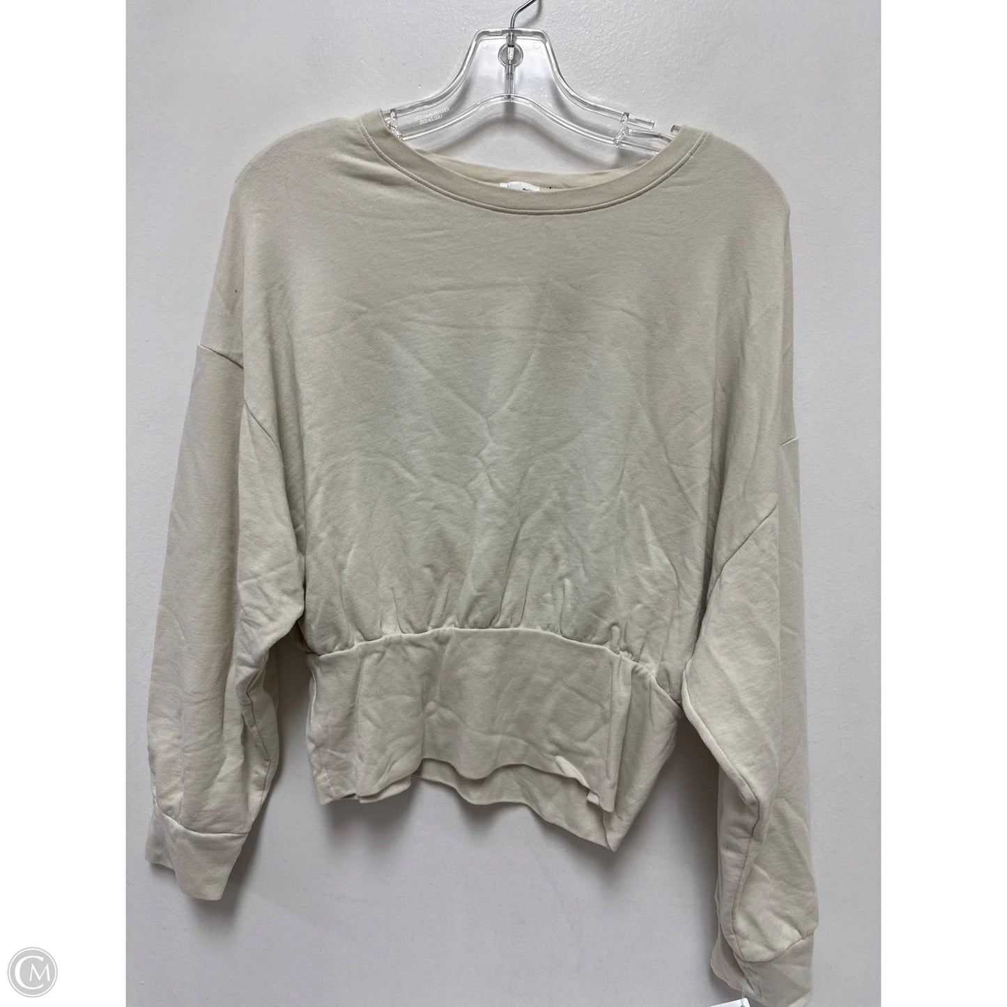 Top Long Sleeve By Clothes Mentor In Cream, Size: Xs