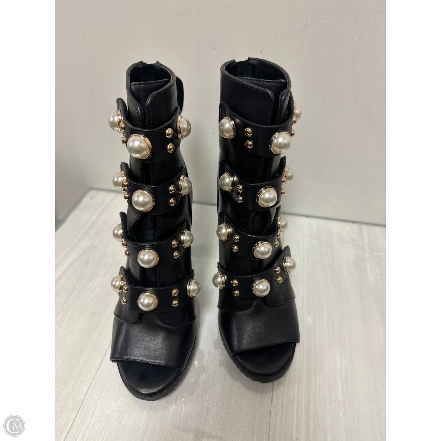 Shoes Designer By Karl Lagerfeld In Black, Size: 6