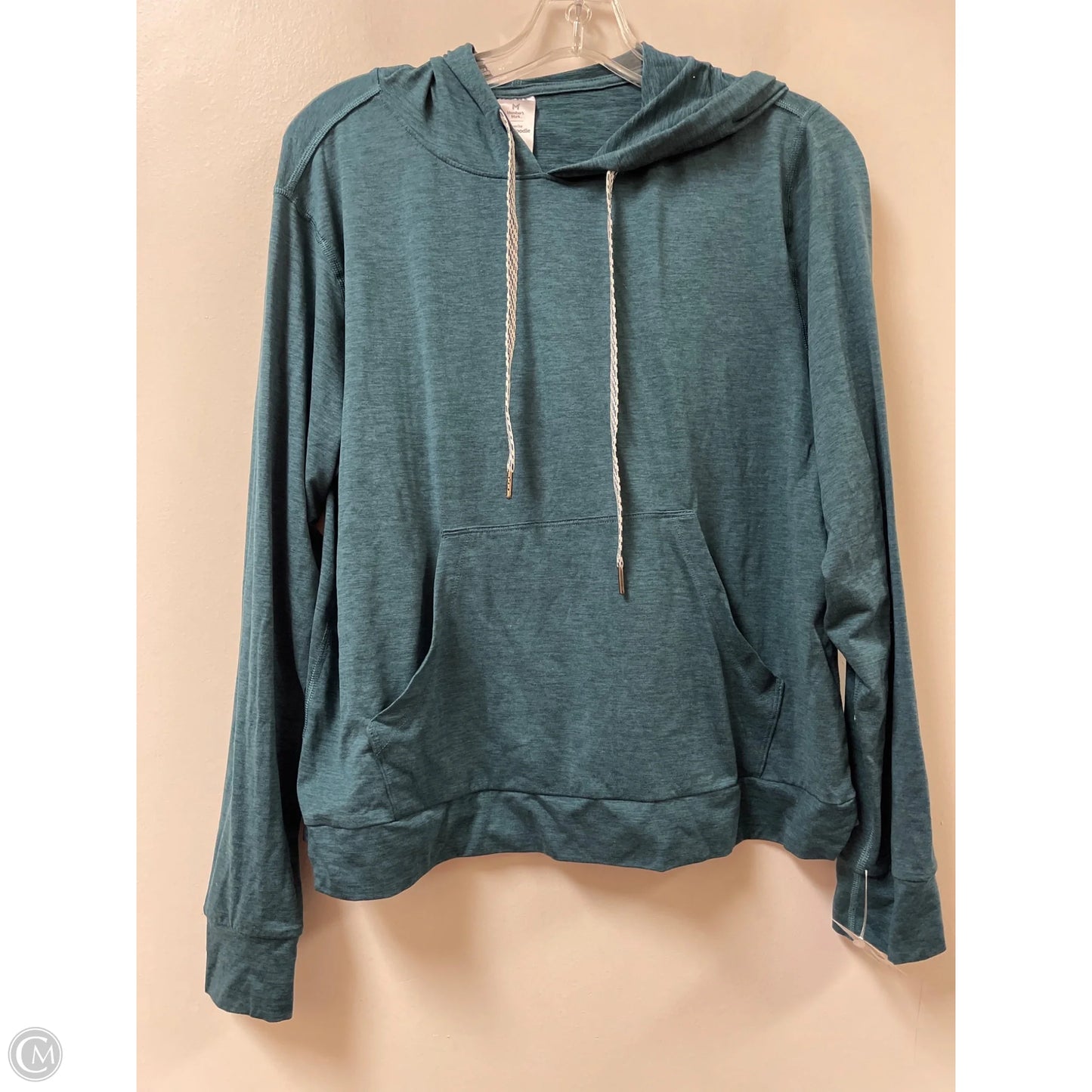 Athletic Sweatshirt Hoodie By Members Mark In Teal, Size: L