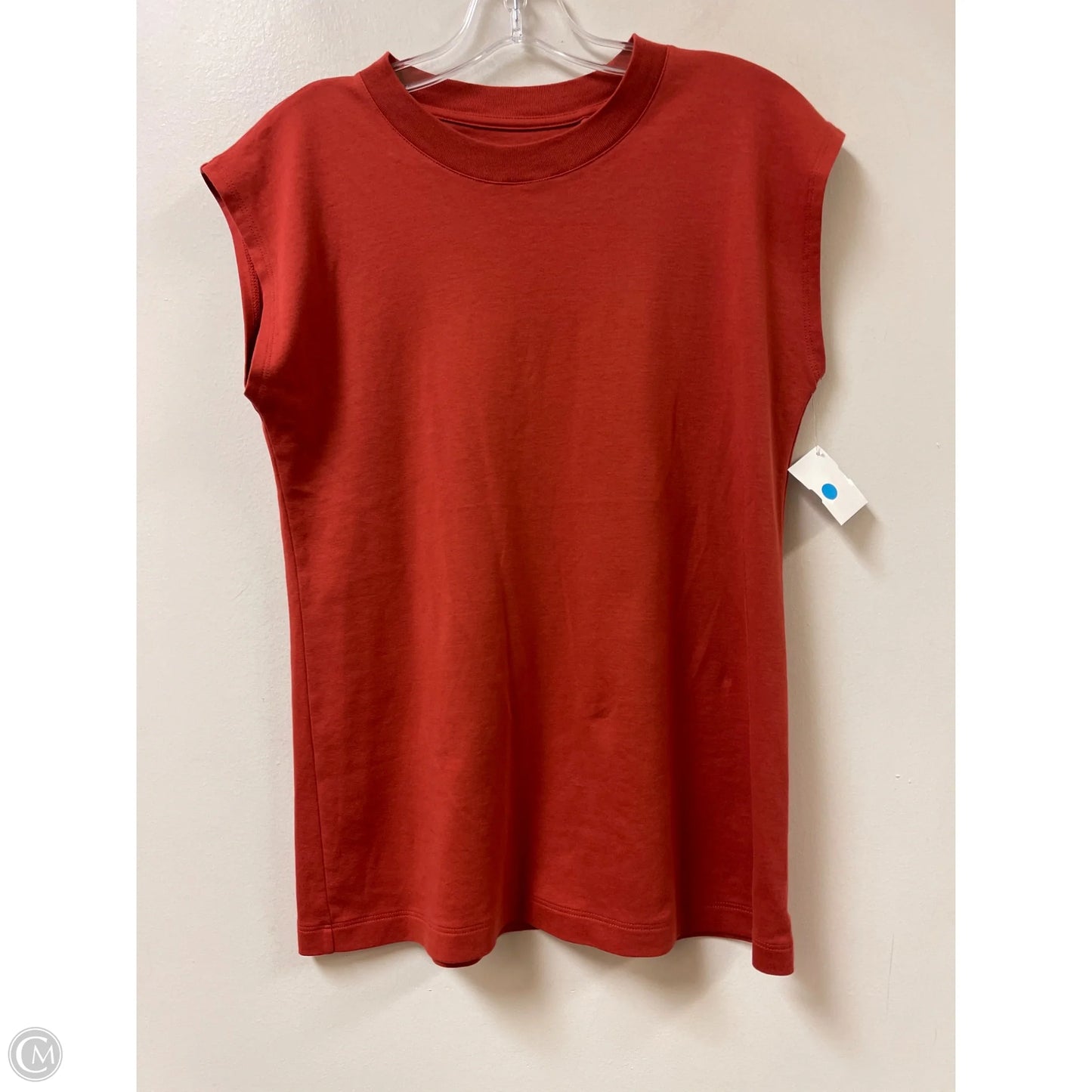 Top Short Sleeve By Cmb In Orange, Size: M