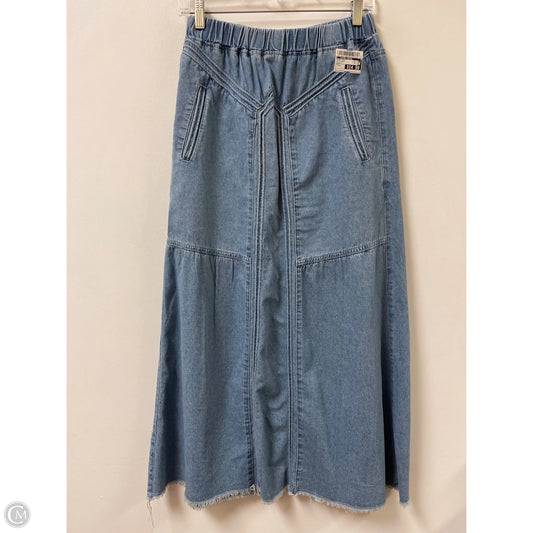 Skirt Maxi By Clothes Mentor In Blue Denim, Size: 4
