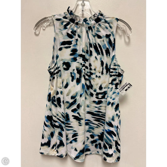 Top Sleeveless By Limited In Blue & White, Size: M