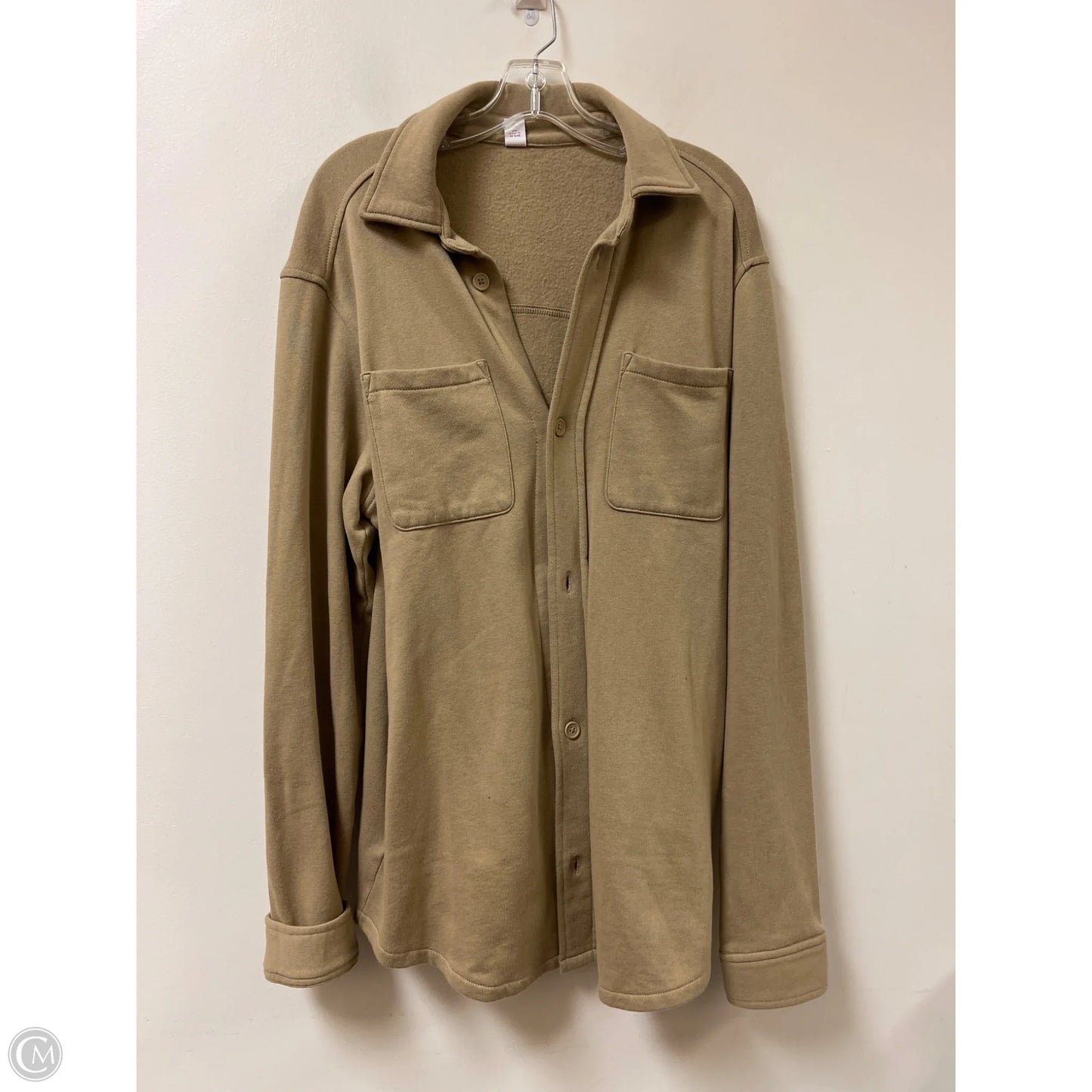 Jacket Shirt By Old Navy In Tan, Size: M