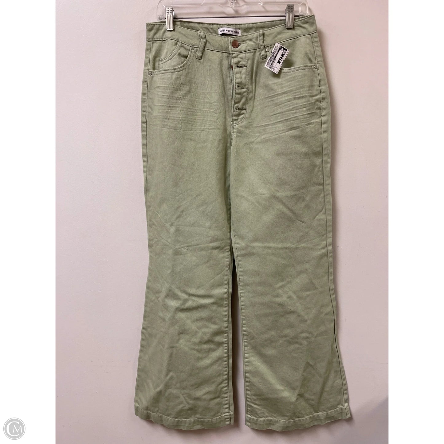Jeans Wide Leg By And Now This In Green, Size: 10