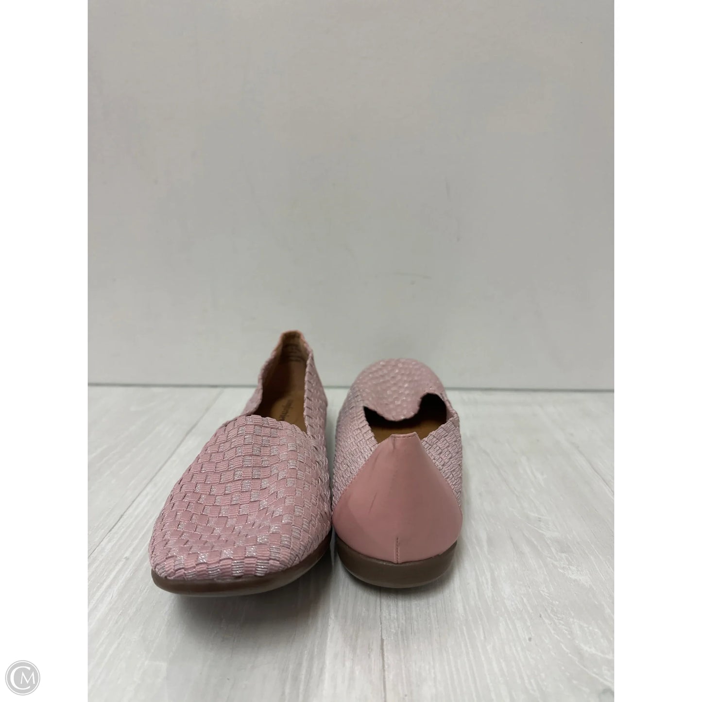Shoes Flats By Comfy In Pink, Size: 12