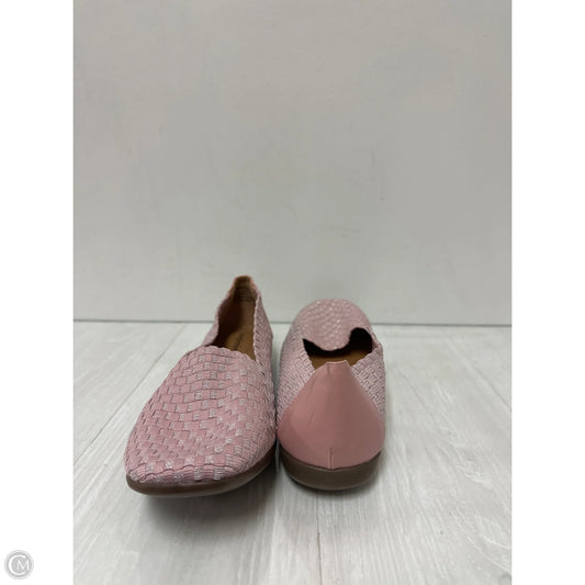 Shoes Flats By Comfy In Pink, Size: 12