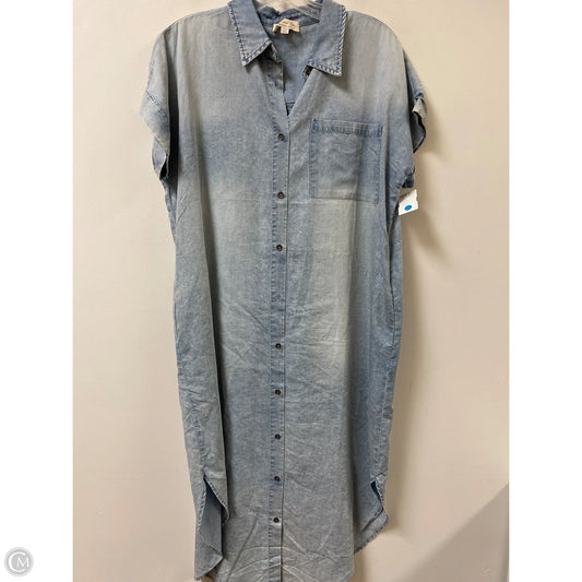 Dress Casual Maxi By Doe & Rae In Blue Denim, Size: S