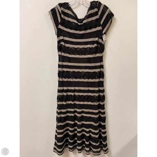 Dress Casual Midi By Nanette Lepore In Black & Cream, Size: S