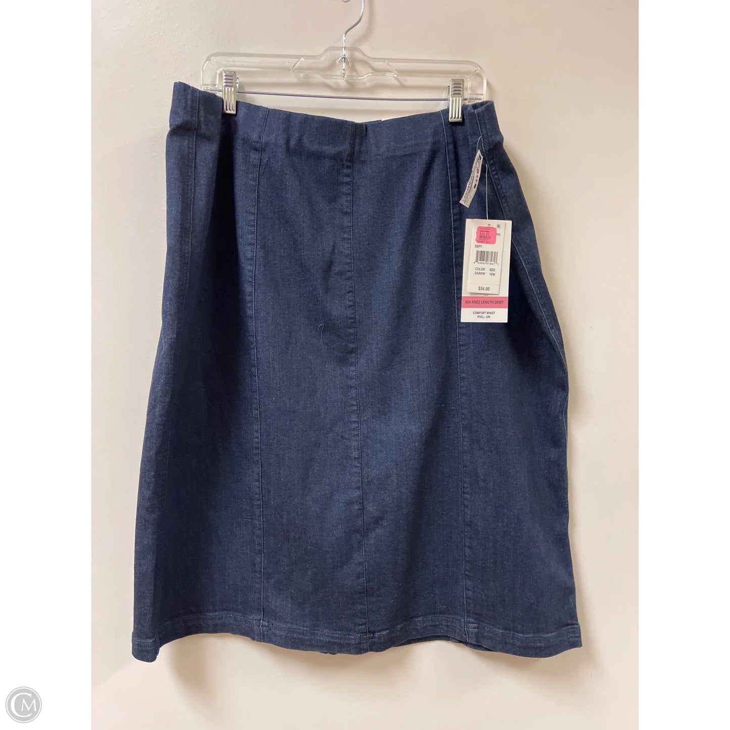 Skirt Midi By Intro In Blue Denim, Size: 16