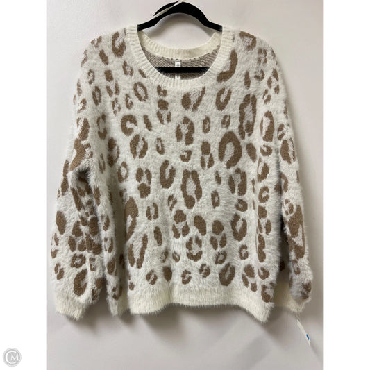 Sweater By Wishlist In Animal Print, Size: M