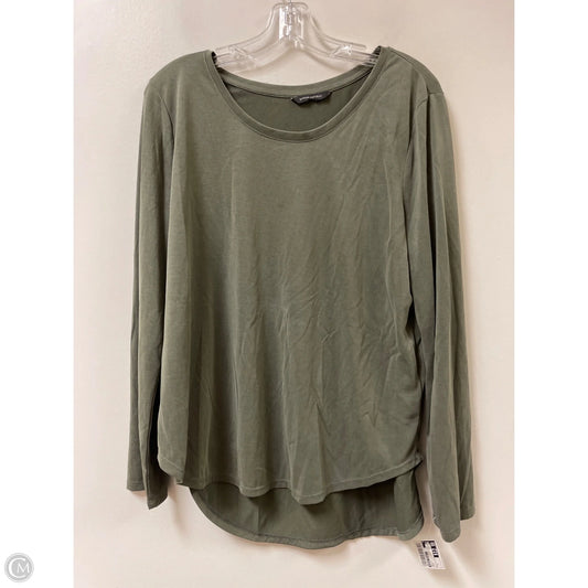 Top Long Sleeve By Banana Republic In Green, Size: L