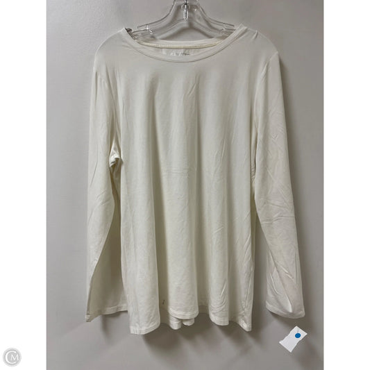 Top Long Sleeve By Chicos In Cream, Size: Xl