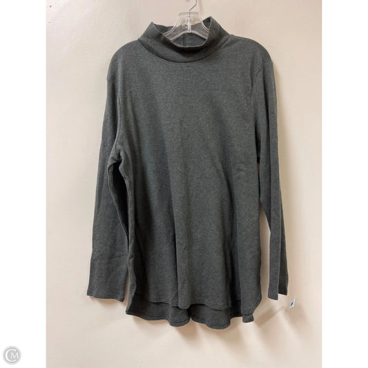 Tunic Long Sleeve By Chicos In Grey, Size: Xl