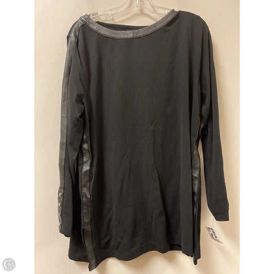 Top Long Sleeve By Chicos In Black, Size: Xl