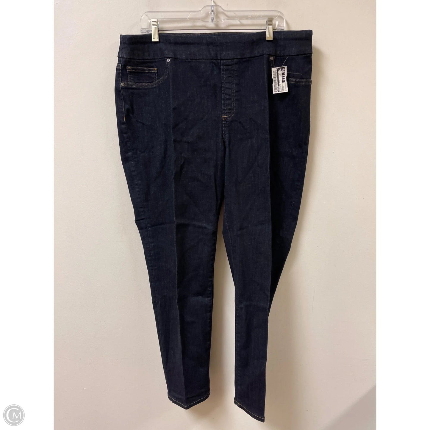 Pants Leggings By Chicos In Blue Denim, Size: 14