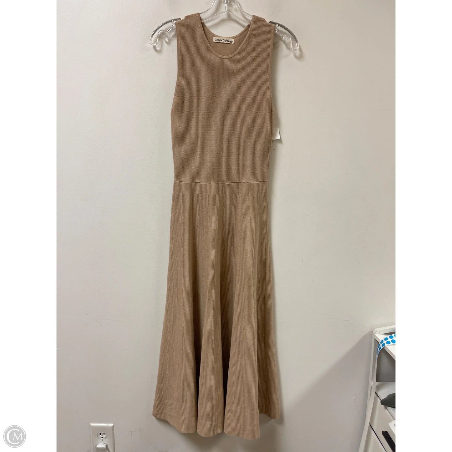 Dress Casual Maxi By Clothes Mentor In Tan, Size: L