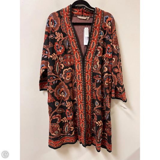 Sweater Cardigan By Soft Surroundings In Orange, Size: 2x
