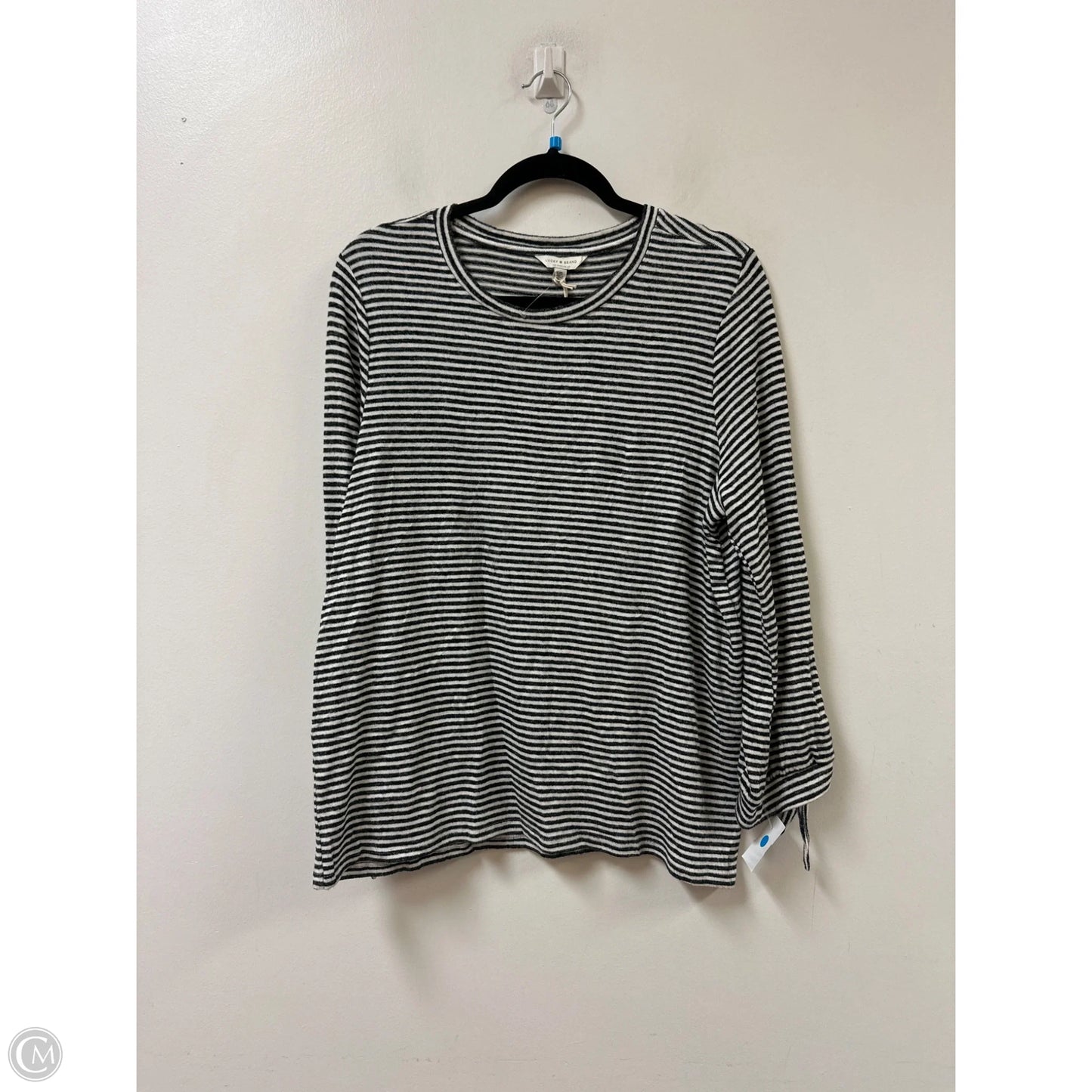 Top Long Sleeve By Lucky Brand In Striped Pattern, Size: L