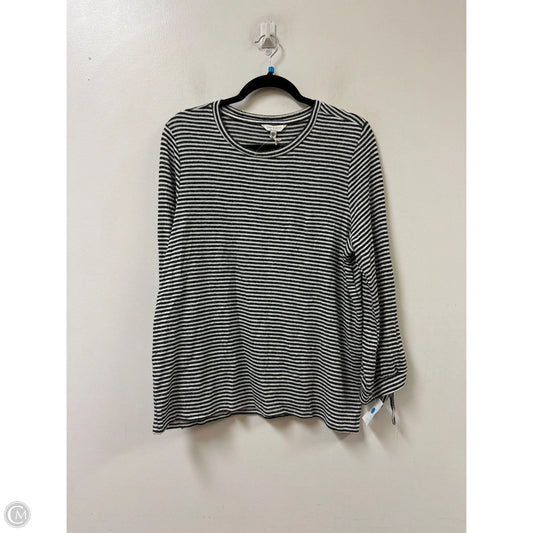 Top Long Sleeve By Lucky Brand In Striped Pattern, Size: L
