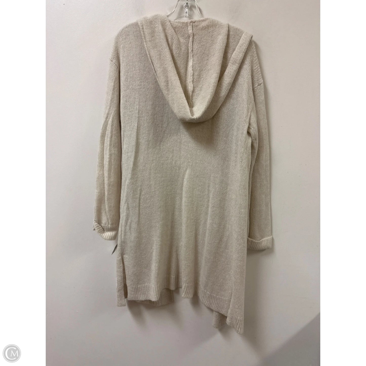 Sweater Cardigan By Calvin Klein In Cream, Size: S