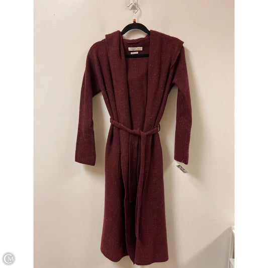 Sweater Cardigan Designer By Ugg In Red, Size: S