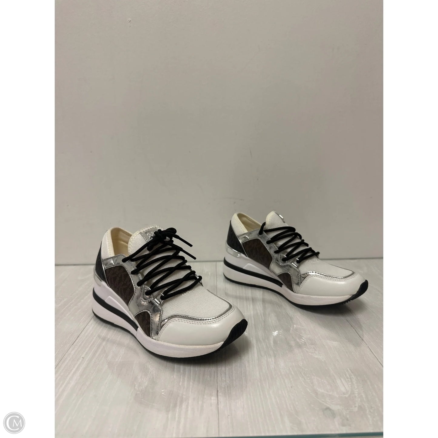 Shoes Sneakers By Michael By Michael Kors In Brown & Cream, Size: 5.5