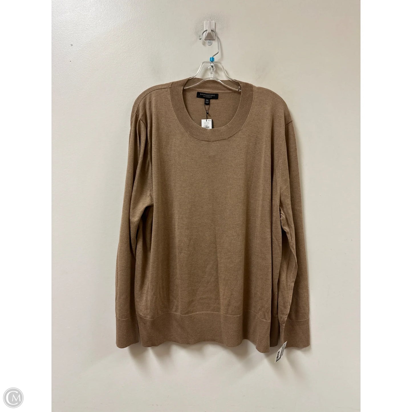 Top Long Sleeve By Banana Republic In Brown, Size: 1x