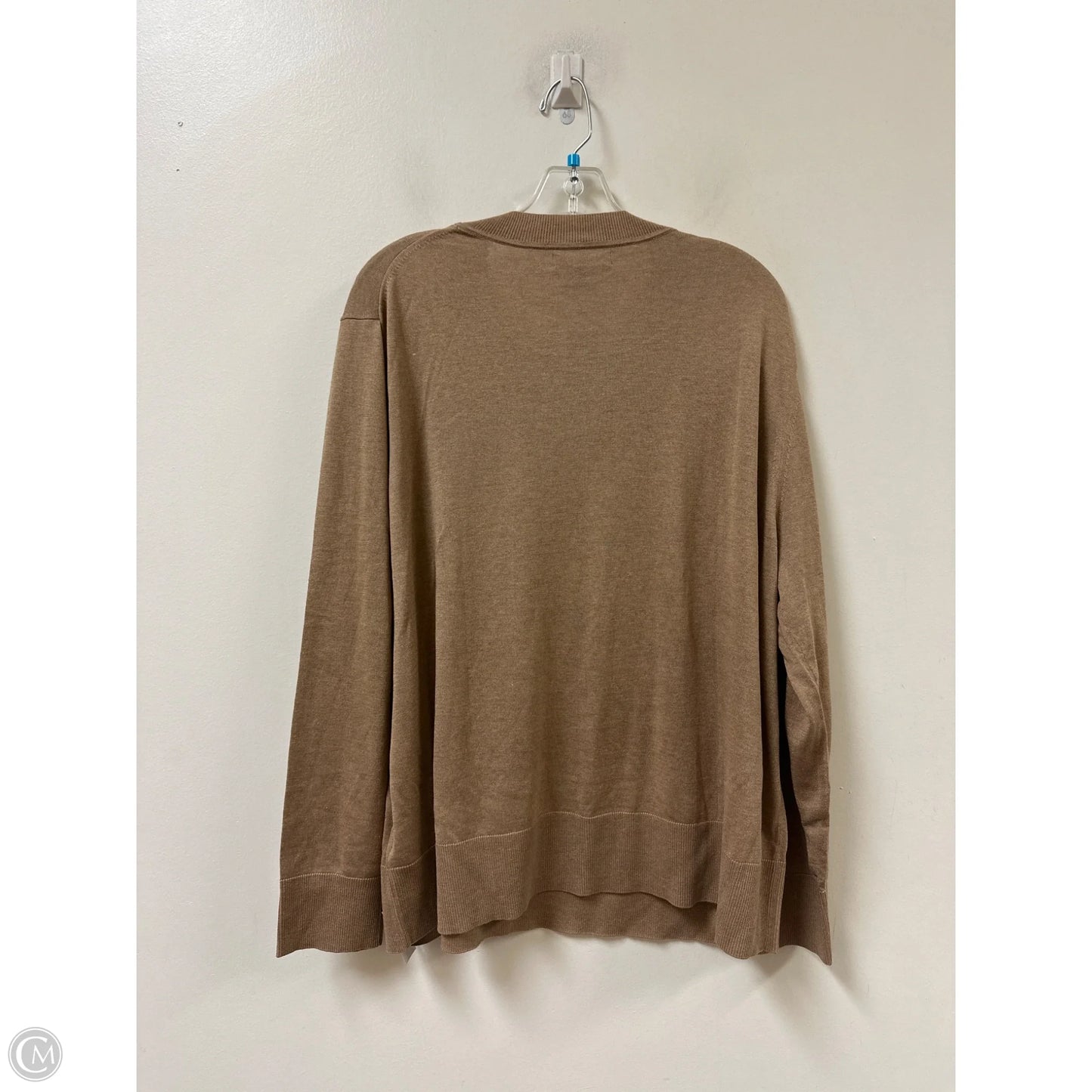 Top Long Sleeve By Banana Republic In Brown, Size: 1x